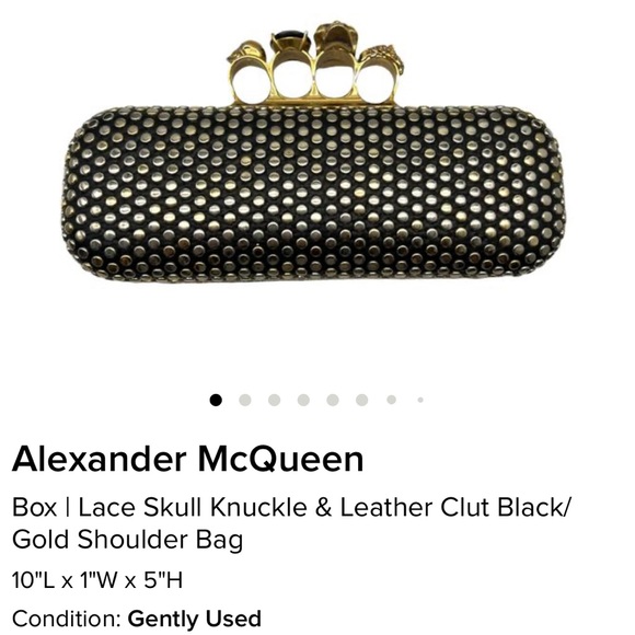 Alexander McQueen Skull Leather Clutch - Picture 10 of 12